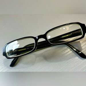 EUC  Black and green eye glasses frame Unisex 51-15-135 aprox.